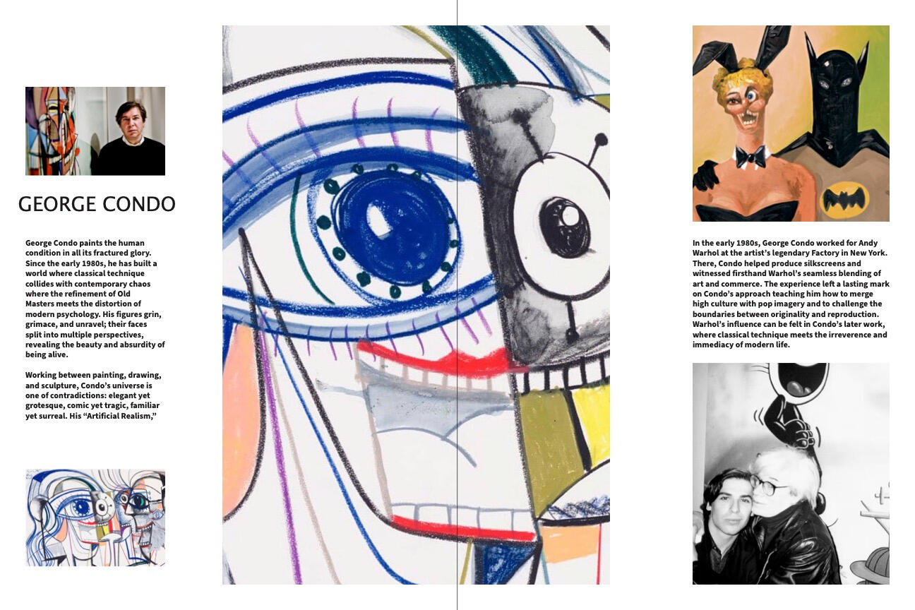 George Condo Magazine Layout