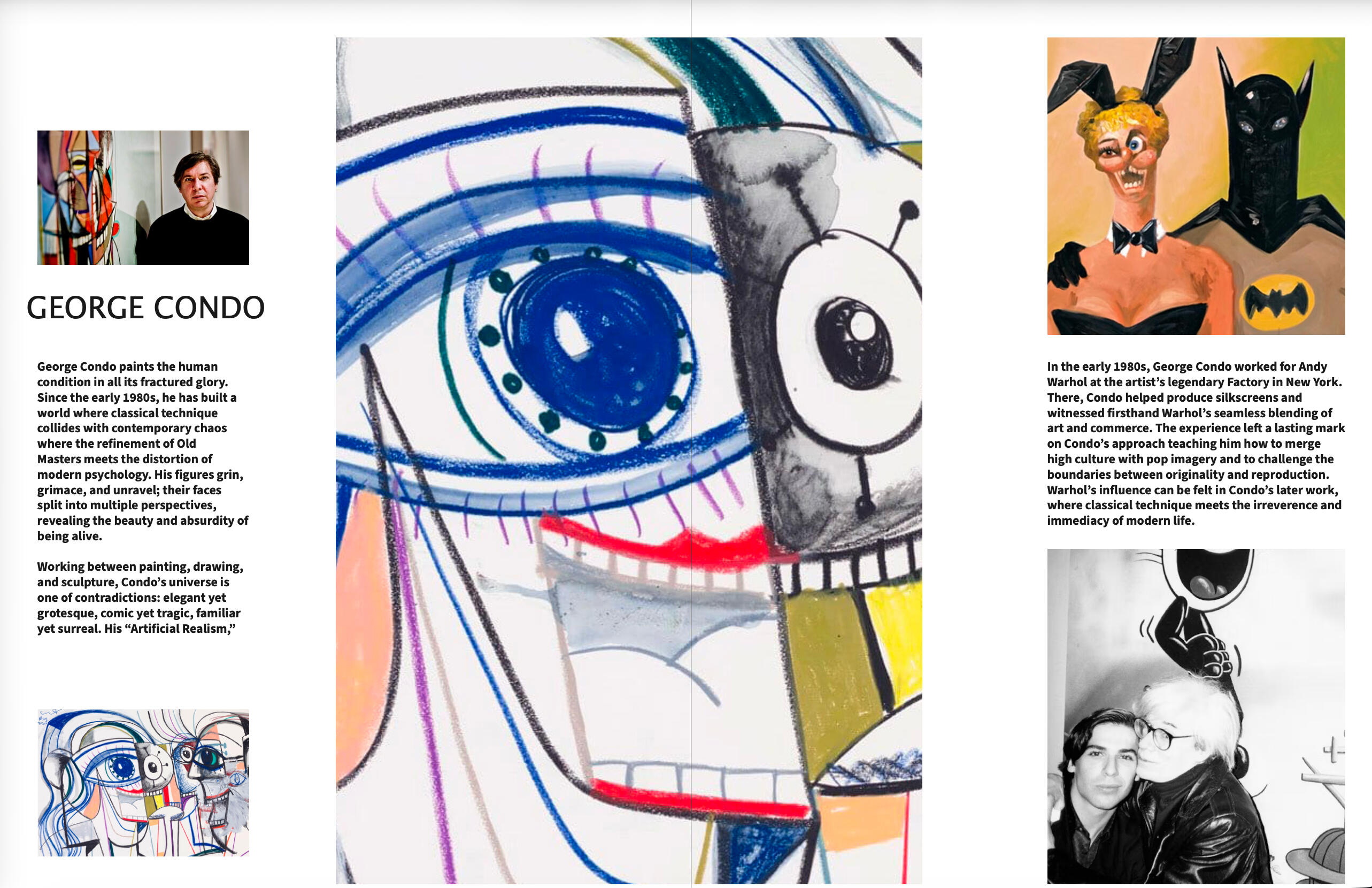 George Condo Magazine Layout Page 2