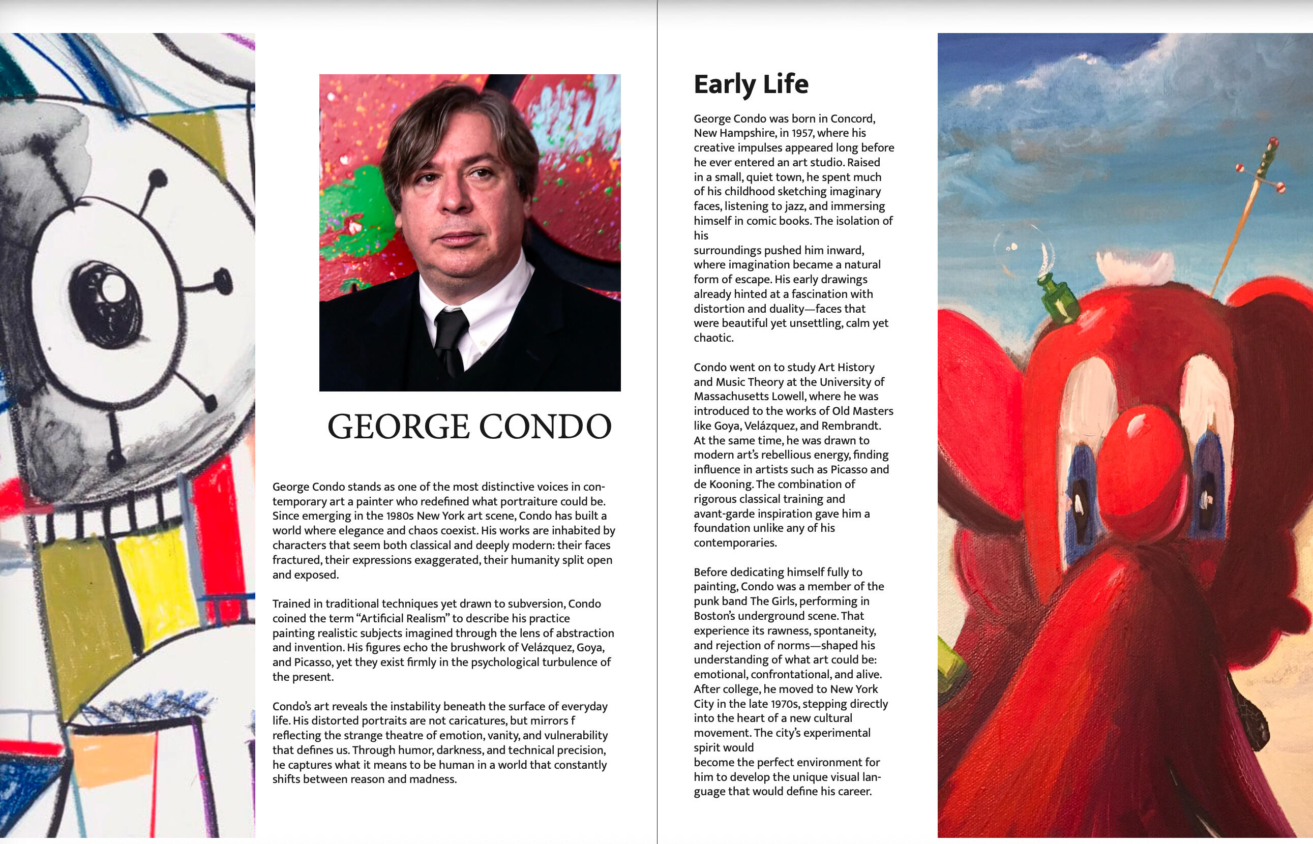 George Condo Magazine Layout